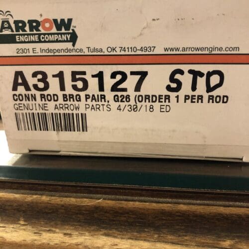 JC315-127STD. Gemini rod bearing
